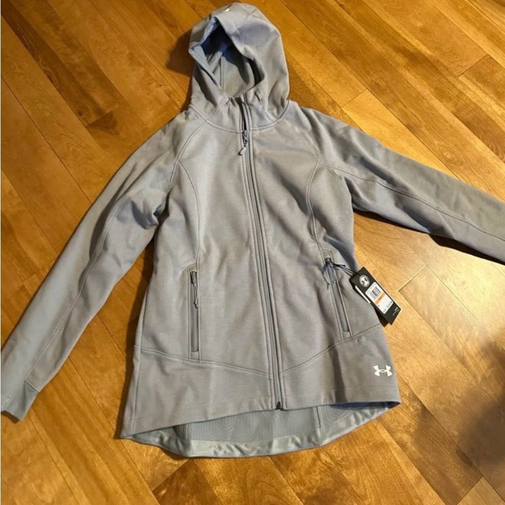 Under Armour Women's Light Gray Hooded Jacket